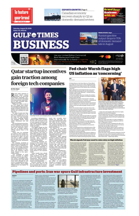Cover of Gulf Times Business