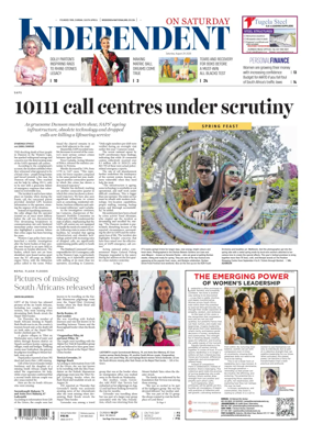 Cover of The Independent on Saturday