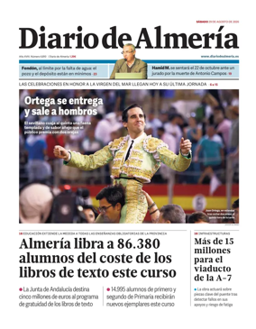 Cover of Diario de Almeria