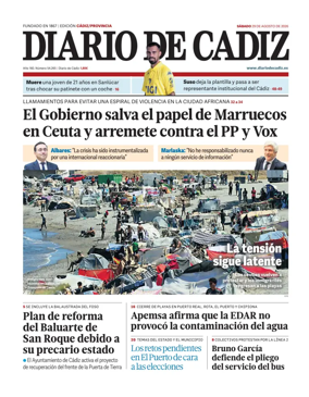 Cover of Diario de Cadiz