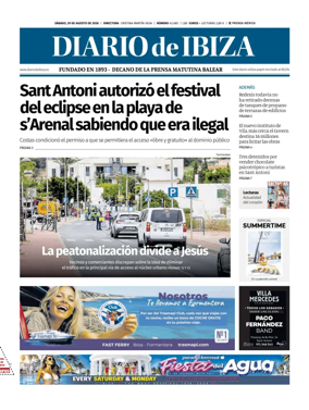 Cover of Diario de Ibiza