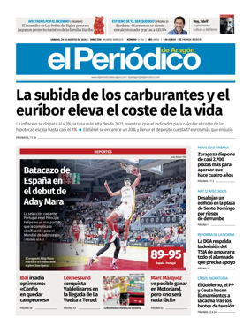 Cover of El Periodico Aragon