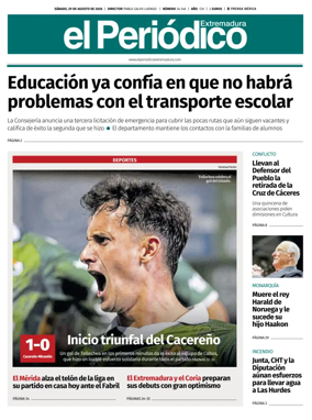 Cover of El Periodico Extremadura