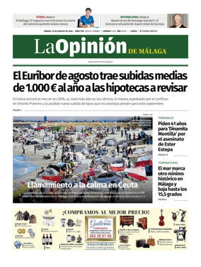 Cover of La Opinion de Malaga