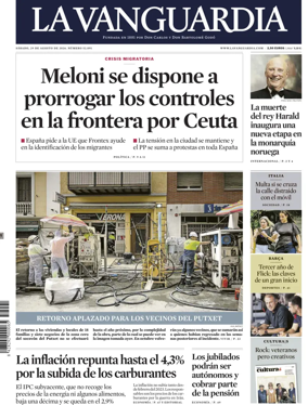 Cover of La Vanguardia (1st Edition)