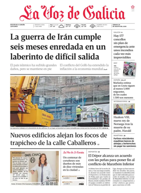 Cover of La Voz de Galicia (A Coruna)