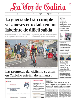 Cover of La Voz de Galicia (Carballo)