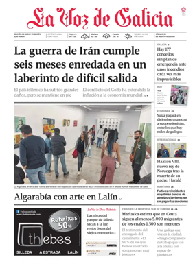Cover of La Voz de Galicia (Deza)