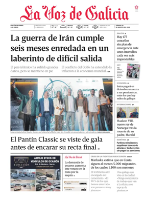 Cover of La Voz de Galicia (Ferrol)