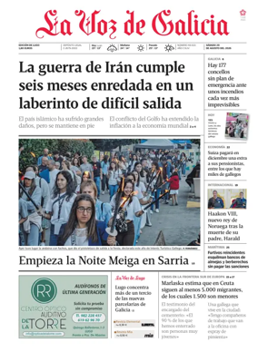 Cover of La Voz de Galicia (Lugo)