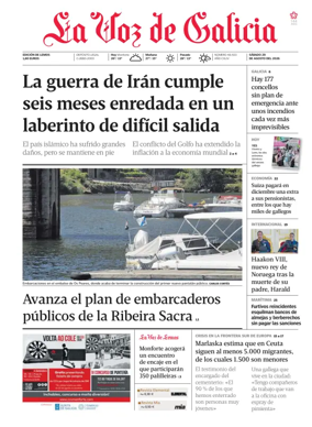 Cover of La Voz de Galicia (Monforte)