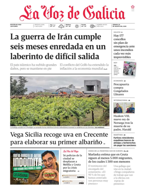 Cover of La Voz de Galicia (Vigo)