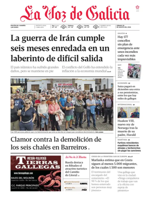 Cover of La Voz de Galicia (Viveiro)