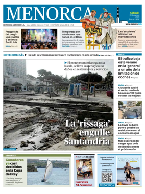Cover of Menorca Diario Insular