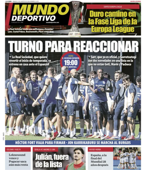 Cover of Mundo Deportivo (Gipuzkoa)