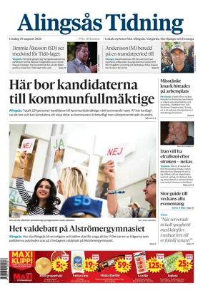 Cover of Alingsas Tidning