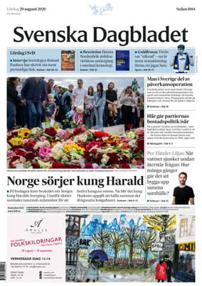 Cover of Svenska Dagbladet