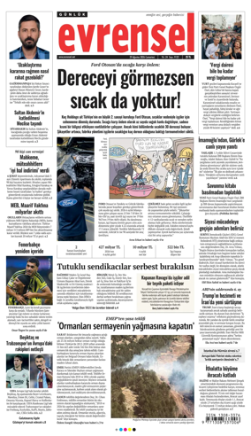 Cover of Evrensel Gazetesi
