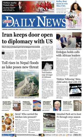 Cover of Hurriyet Daily News & Economic Review