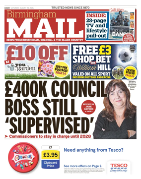Cover of Birmingham Mail