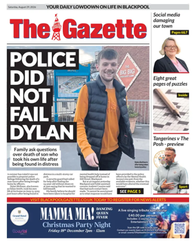Cover of Blackpool Gazette