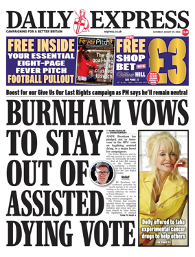 Cover of Daily Express