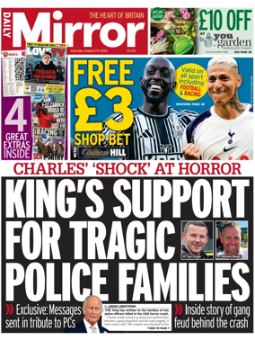 Cover of Daily Mirror