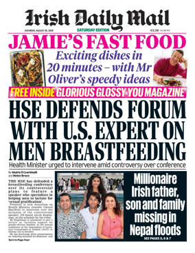 Cover of Irish Daily Mail