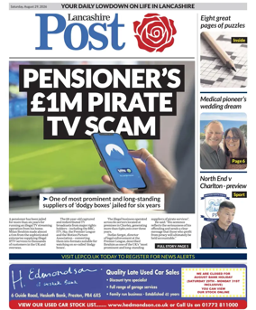 Cover of Lancashire Evening Post
