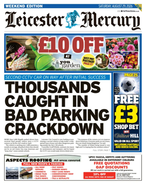 Cover of Leicester Mercury