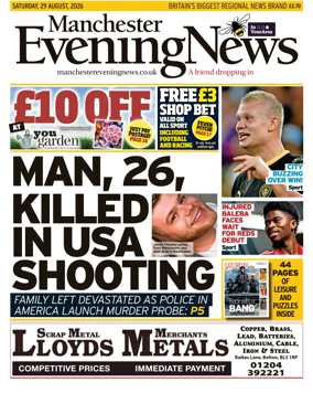 Cover of Manchester Evening News
