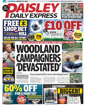 Cover of Paisley Daily Express