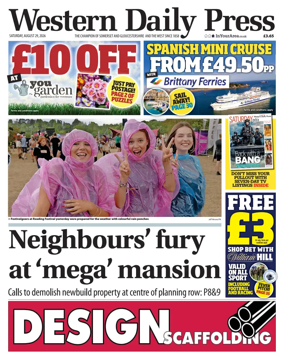 Cover of Western Daily Press (Saturday)