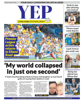 Cover of Yorkshire Evening Post