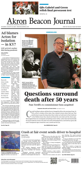 Cover of Akron Beacon Journal