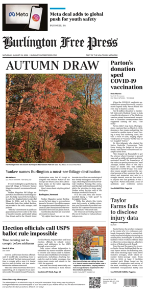 Cover of Burlington Free Press