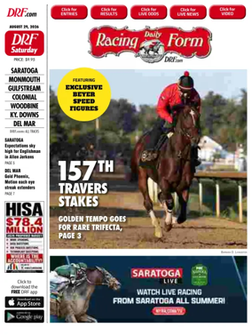 Cover of Daily Racing Form National Digital Edition