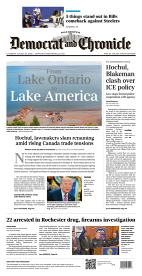 Cover of Democrat and Chronicle