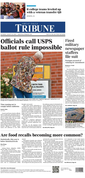 Cover of Great Falls Tribune