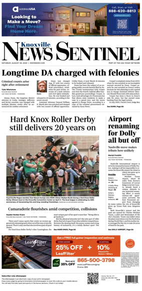 Cover of Knoxville News Sentinel