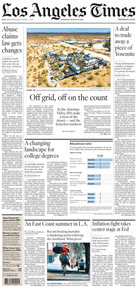 Cover of Los Angeles Times