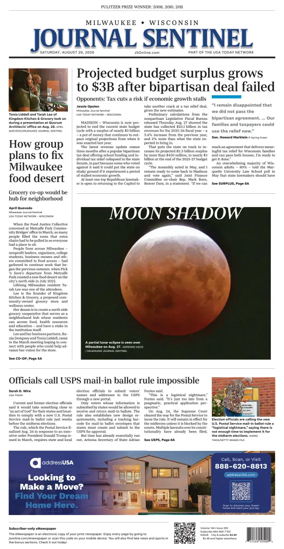 Cover of Milwaukee Journal Sentinel