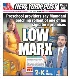 Cover of New York Post