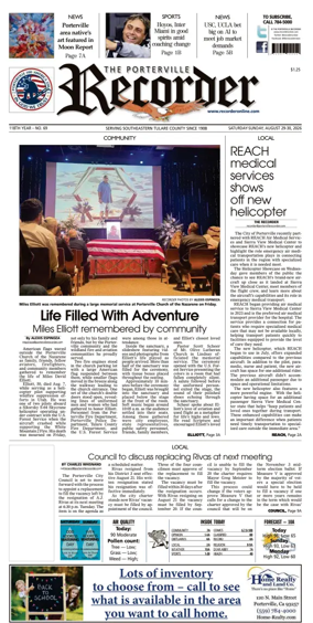 Cover of Porterville Recorder
