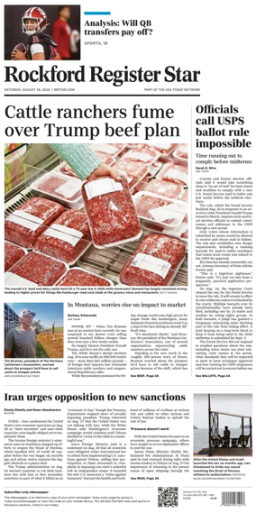 Cover of Rockford Register Star
