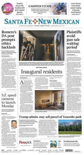 Cover of Santa Fe New Mexican