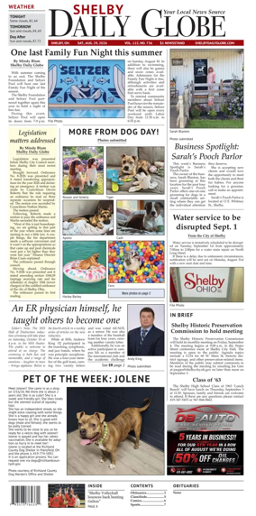 Cover of Shelby Daily Globe
