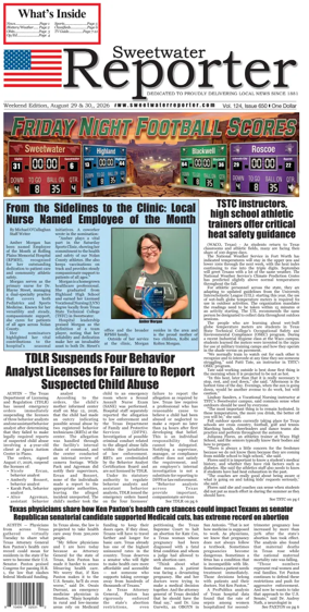 Cover of Sweetwater Reporter