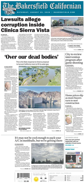 Cover of The Bakersfield Californian