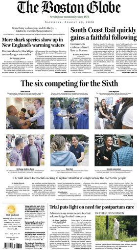 Cover of The Boston Globe